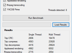 Main screen of YACOB