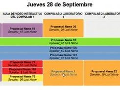 Conference schedule (Stable branch)