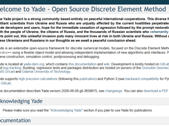 Yade Screenshot 1