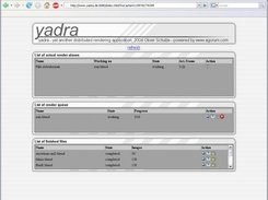 The yadra status web-page