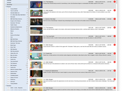 Recordings view, full list of recordings from all channels and wishlists