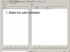 Make the safe writeable/changeable