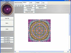 Main matrix algorithm. Point to square matrix visualisation