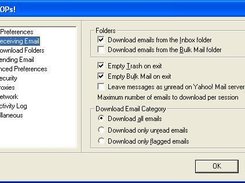 The Configure Dialog Box - Receiving Emails