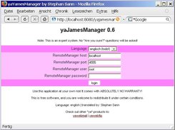 Logon to yaJamesManager