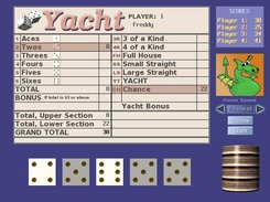 Game Screen (Yacht shown)