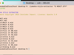 Yamaha Style Extractor Screenshot 1