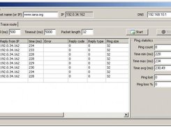 IP tools module, ping tab