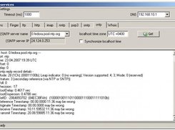 IP services module, SNTP tab