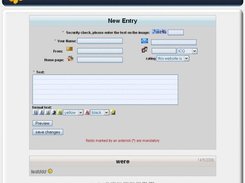 Showcase application: guestbook