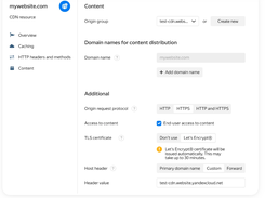 Yandex Cloud CDN Screenshot 1