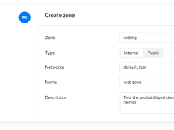 Yandex Cloud DNS Screenshot 1