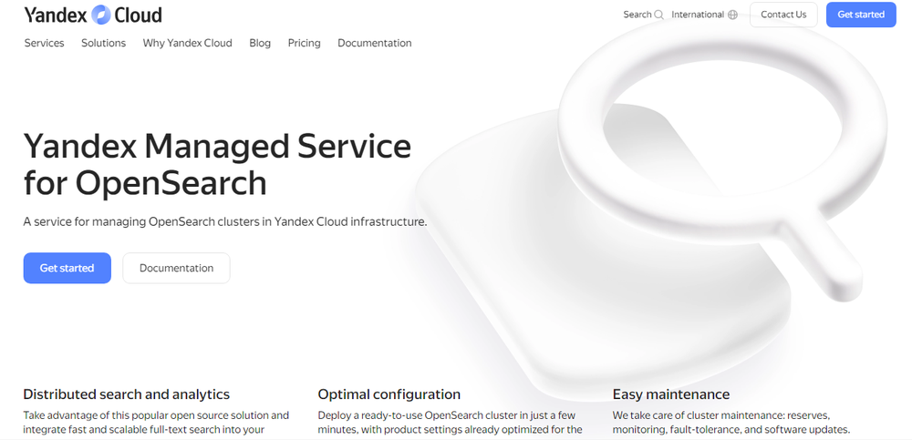 Yandex Managed Service for OpenSearch Screenshot 1