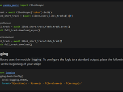Yandex Music API Screenshot 1