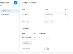 Yandex Network Load Balancer Screenshot 1