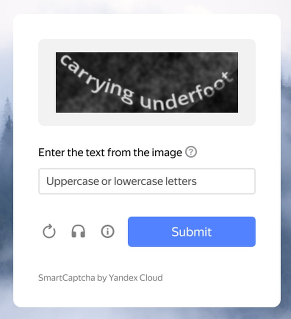 Yandex SmartCaptcha Screenshot 1