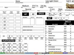 Printable Character Sheet