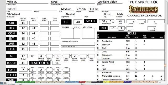PCGen – A d20 RPG Character Creator