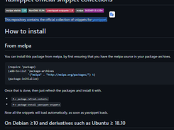 Yasnippet official snippet collections Screenshot 1