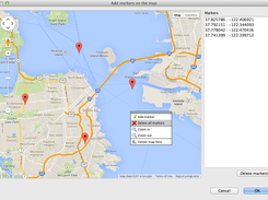 Map Sample 1 - Add Markers Dialog