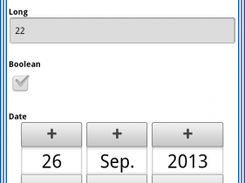 data input screen