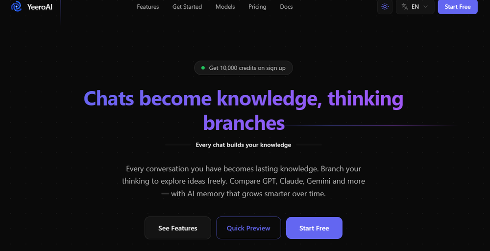 YeeroAI Screenshot 1