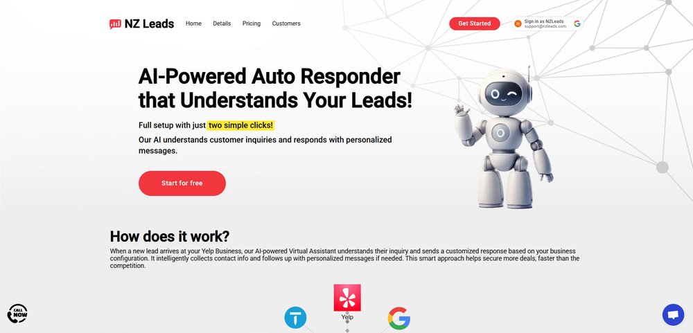 Yelp and Thumbtack Auto Response & Follow-ups Chat Bot