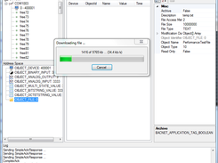 Downloading with segmented MSTP transfer. 10x speed