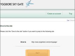Click "Dive!!" button and login to outside service