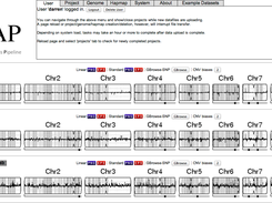 Main view, with some example datasets.