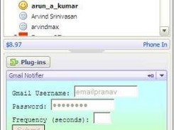 YMessenger Gmail Notifier in action!