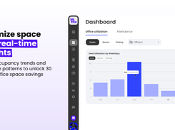 Optimize space with real-time insights: Track occupancy trends and utilization patterns to unlock 30 to 50% office space savings.