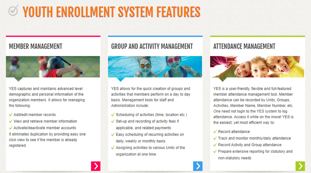 Youth Enrollment System Screenshot 1