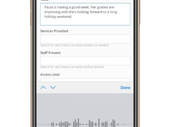 Mobile Friendly - Adding case notes on a mobile device with voice-to-text