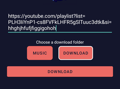 Download single mp3 or a full playlist