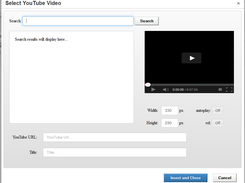 YouTube Search and Insert