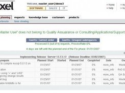 Release progress tracking panel