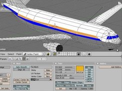 painting an aircraft with Blender