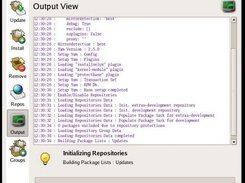 Yum Extender - Progress and Output view