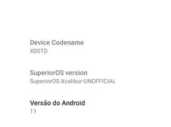 SuperiorOS GSI booted on Cedric device