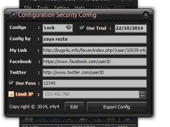 Export/ Security config