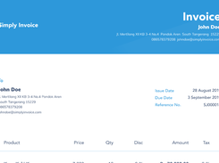 Zahir Simply Invoice Screenshot 1