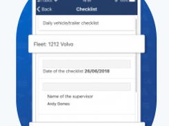 Zapala Go's app for mobile and its vehicle checklist feature