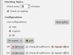 preferences, 'Main' tab - version 1.8.1 on Linux