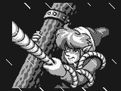 Link having fun in the rain
