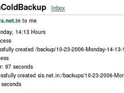 Email from zimbraColdBackup Ver. 0.02Beta