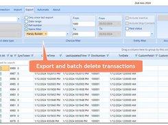 Export transactions and list from QuickBooks