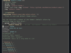 zenburn-theme for Emacs Screenshot 1