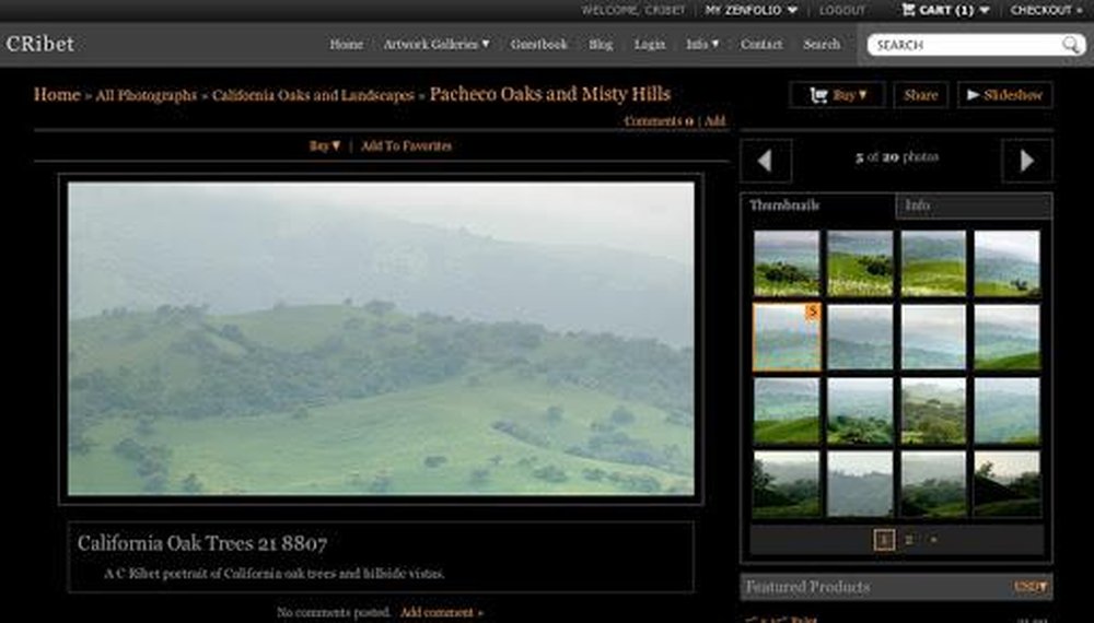 Zenfolio Screenshot 1