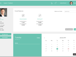 Employee Dashboard and Company-Wide Calendar
